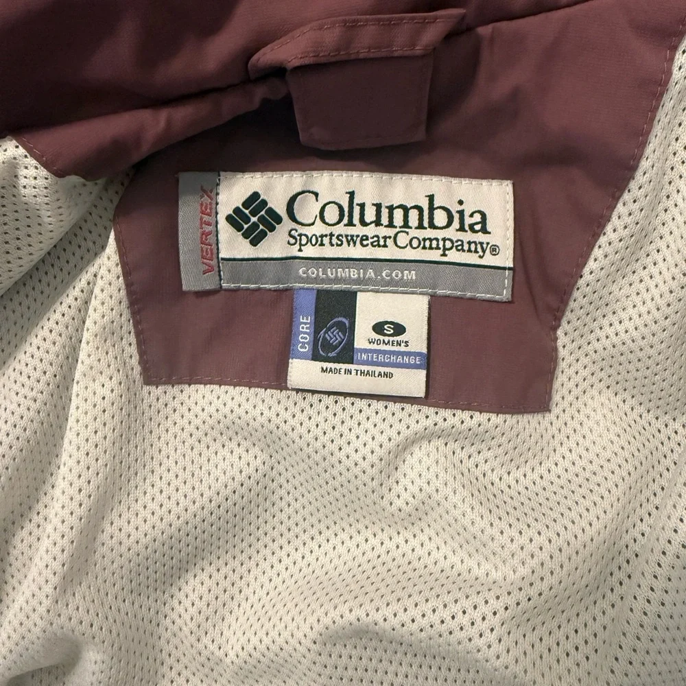 Columbia vertex purple and‎ cream interchange 3 in 1 jacket